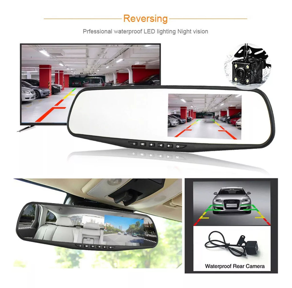Espejo Retrovisor Doble Cámara