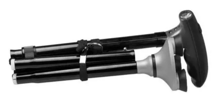 BASTÓN ORTOPÉDICO PLEGABLE CON LINTERNA