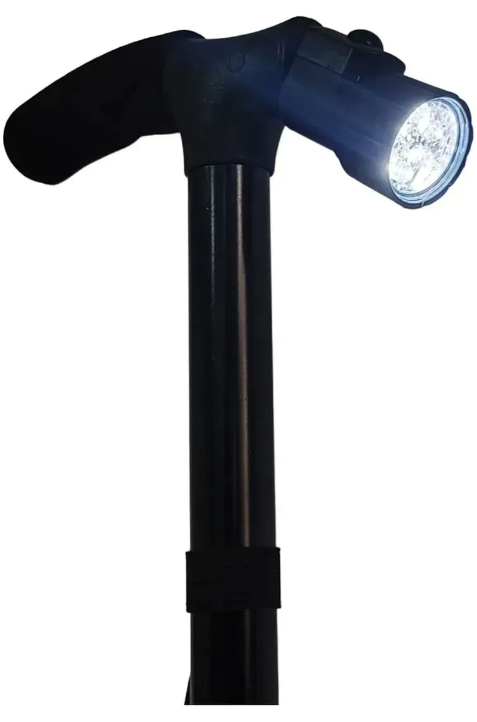 BASTÓN ORTOPÉDICO PLEGABLE CON LINTERNA