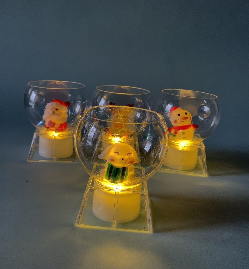 Esferas LED Acrílicas Navideñas 8,5cm x3