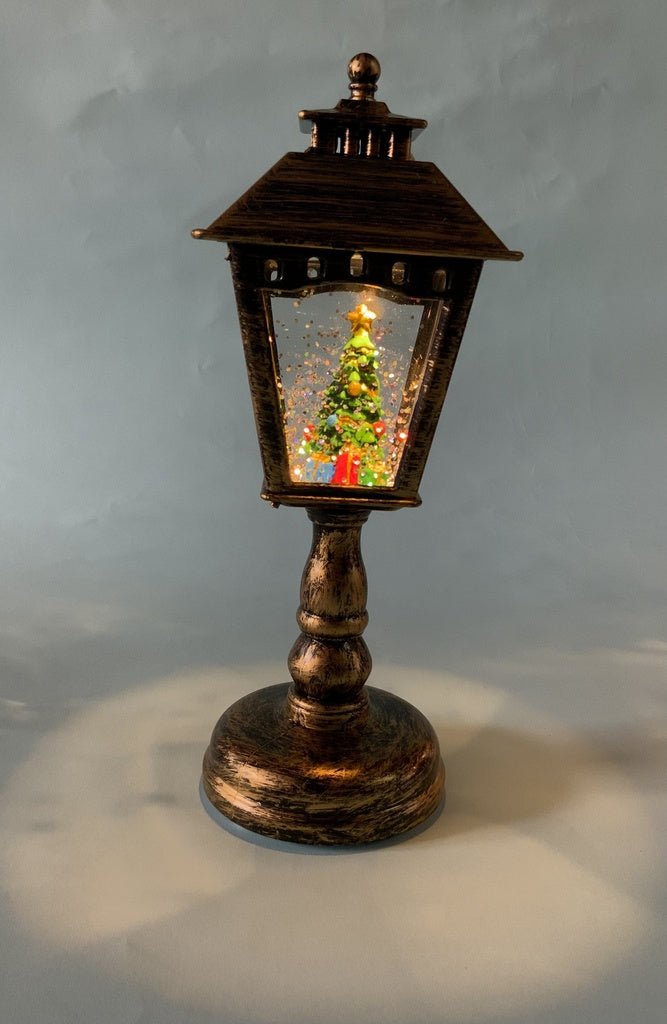 Farole de Calle Navideño Bronce 22cm